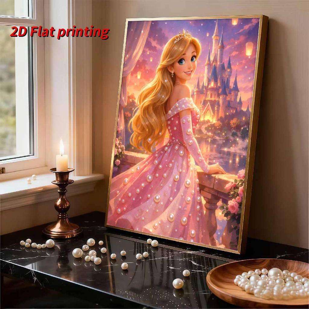 Il Film Disney Rapunzel È Un Delicato Lavoro Artigianale Decorato con Perle Non È Solo Un Ottimo Regalo Ma È Anche Adatto Come Oggetto di Decorazione per la Casa