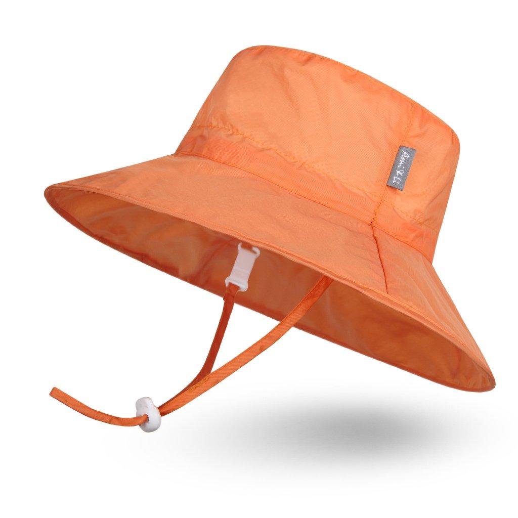 Ami Li Tots Baby Kids Hats Bucket Hat Ultra Lightweight Sun Hat Wide Brim Adjustable Drawstring Kids Hat Girls Boys & Children's UPF50+