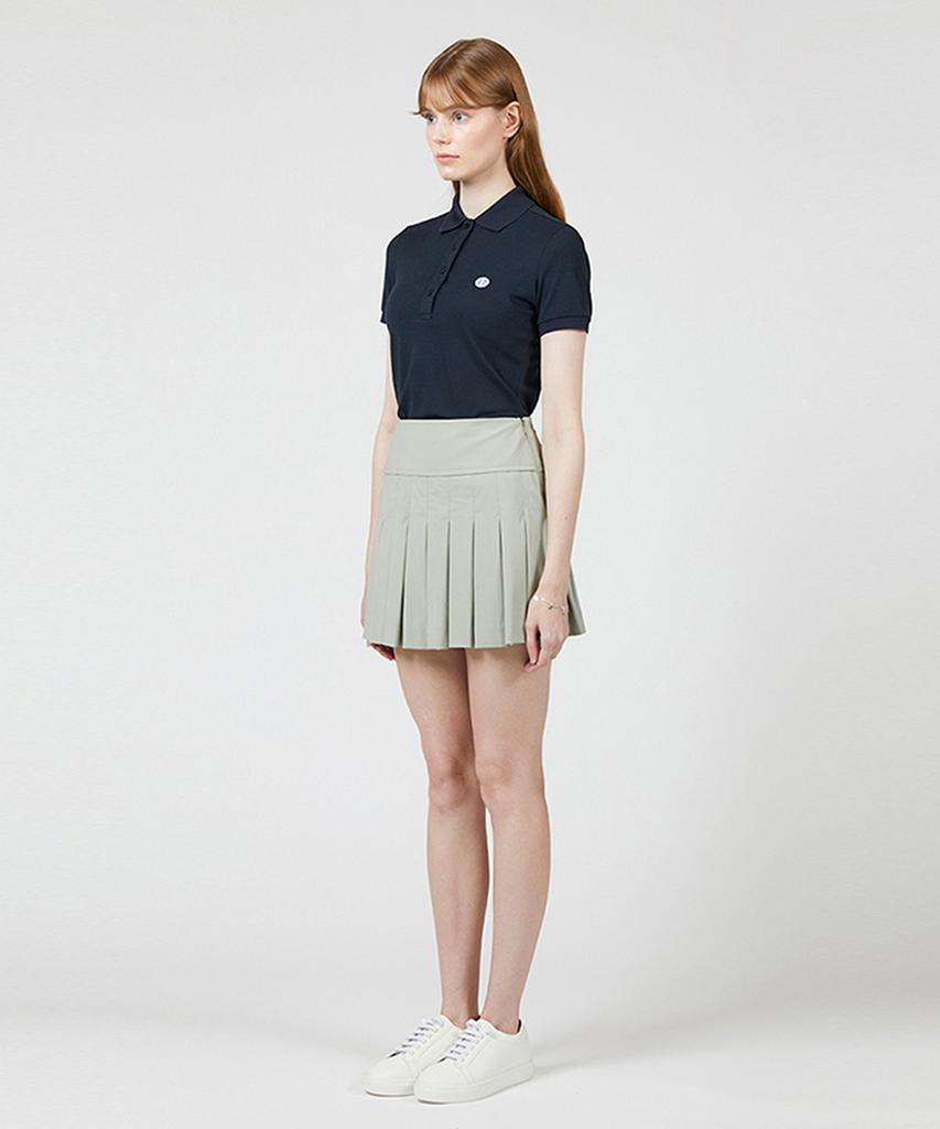 AVEN Banded Pleated Skirt Mint