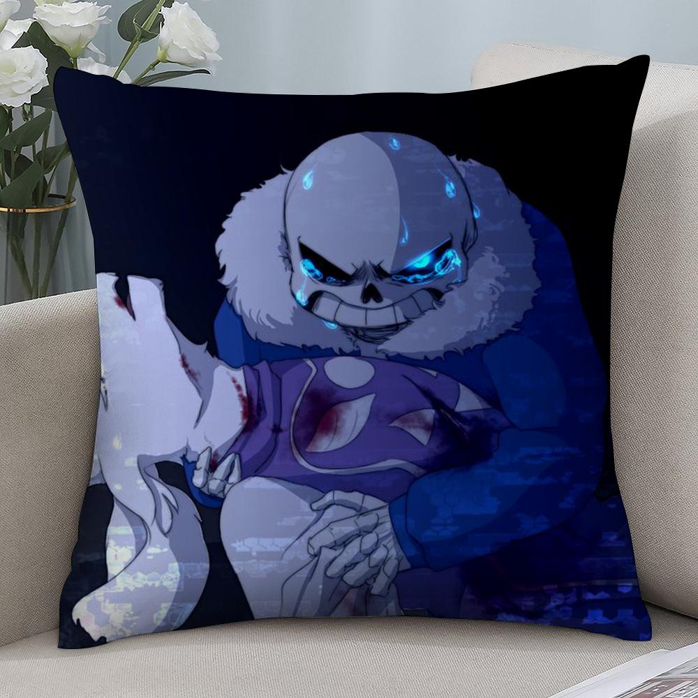 Game Undertale Pillow Case Short Plush Sofa Decorative Gift Home Double-sided Printing Cushion