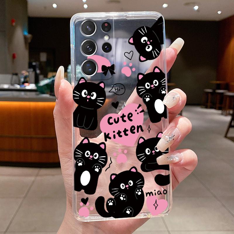 For Samsung S21 Ultra Case Clear Casing Fashion Butterfly Flower Soft TPU Silicone Cover For Samsung Galaxy S20 Ultra Phone Case