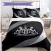 Set Lenzuola Stampato Newcastle United Football 3 Pezzi, Comodo Set Copripiumino per Camera da Letto Amico della Pelle