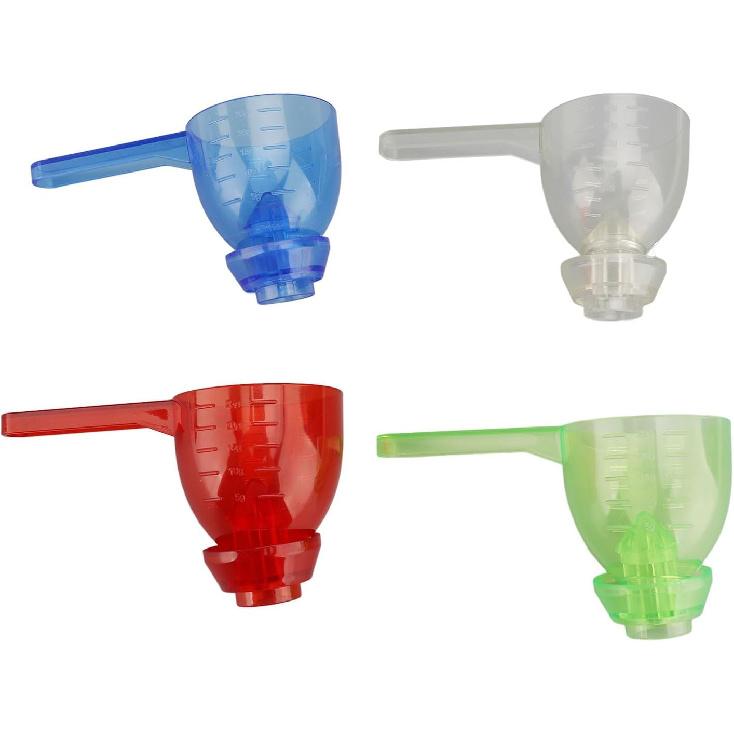 Leaky Measuring Spoon, Spill Proof Funnel Design, Ideal for Baking, Multi Functional Kitchen Tool with Leveling Markers, Transparent ABS Material