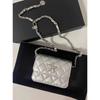 Rhombus Silver Chain Bag with Diamond Stars Small Square Bag Mini Exquisite Messenger Change Bag Messenger Bag Tide