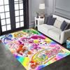 Pretty Cure Cartoon Rugs Are Suitable for Home Décor In Areas Such As Game Rooms, Bedrooms, Living Rooms, and Sofa Areas.
