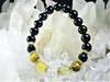 Leaf Stone Your 5 Wealth Tiger Gold Rutilated Power Stone Bracelet for Men and Natural Pebbles Small 15cm Women with Small [Improve Fortune! Stones]