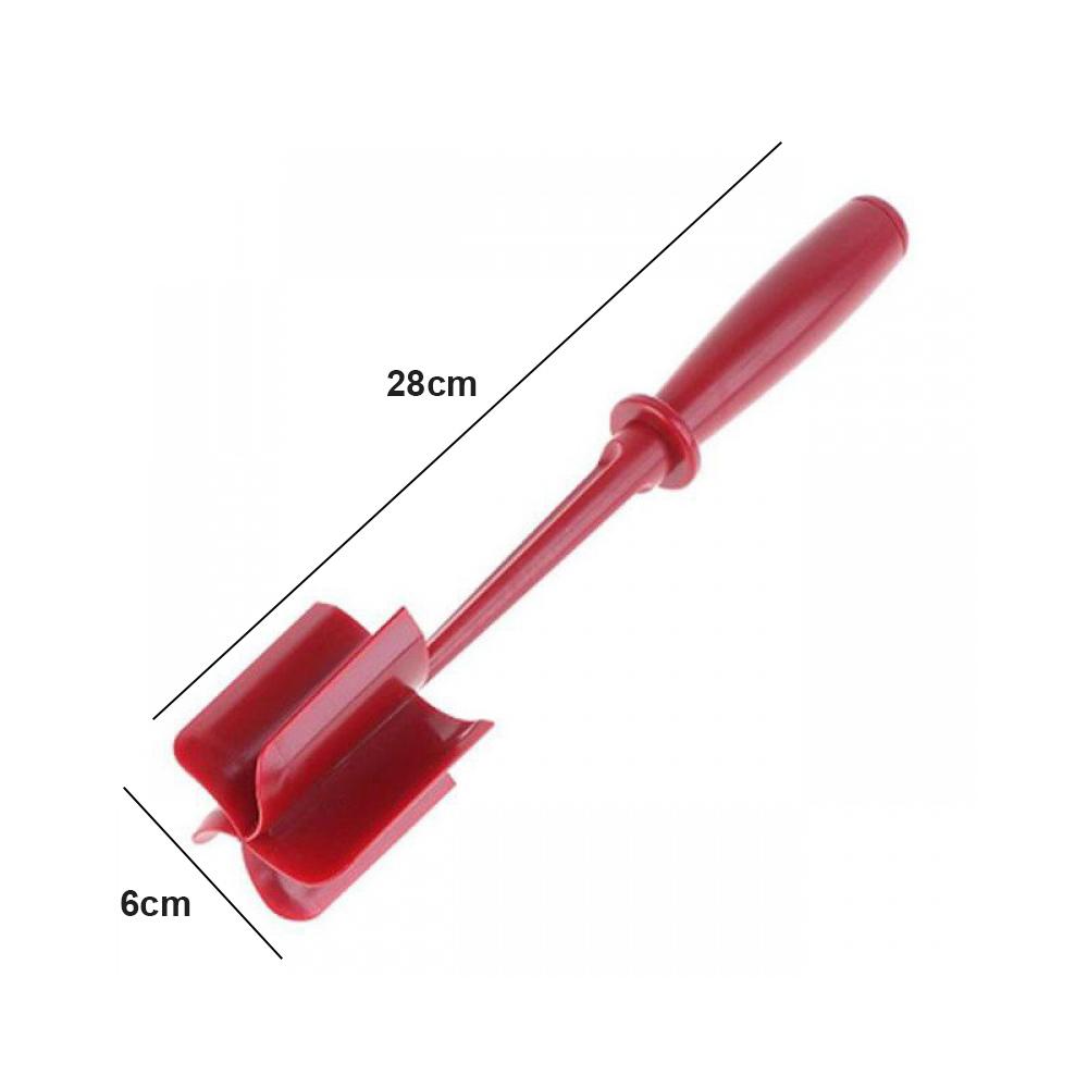 New Handheld Meat Chopper Multi-Functional Kitchen Stirrer Heat-Resistant Hamburger Masher Manual Meat Grinding Tool красный