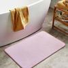 Coral Fleece Emboss Bathroom Cashmere Thickening Mat Bath Non-slip Carpets In Wash Basin Bathtub Side Floor Rug Shower Room Doormat Memory Foam 3D Pad