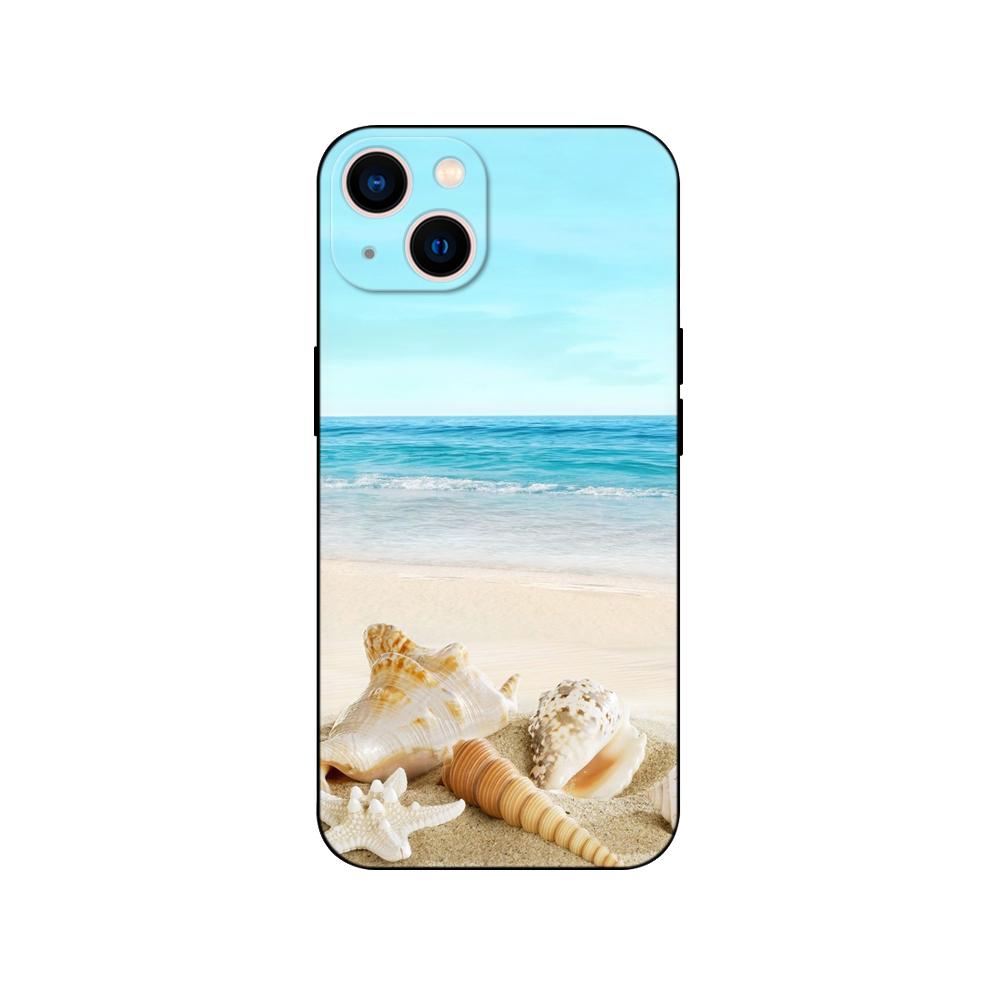 Husă neagră TPU pentru Samsung Galaxy S22 S20 S21 FE PLUS ultra+S10 E lite capac spate Palmier de vară