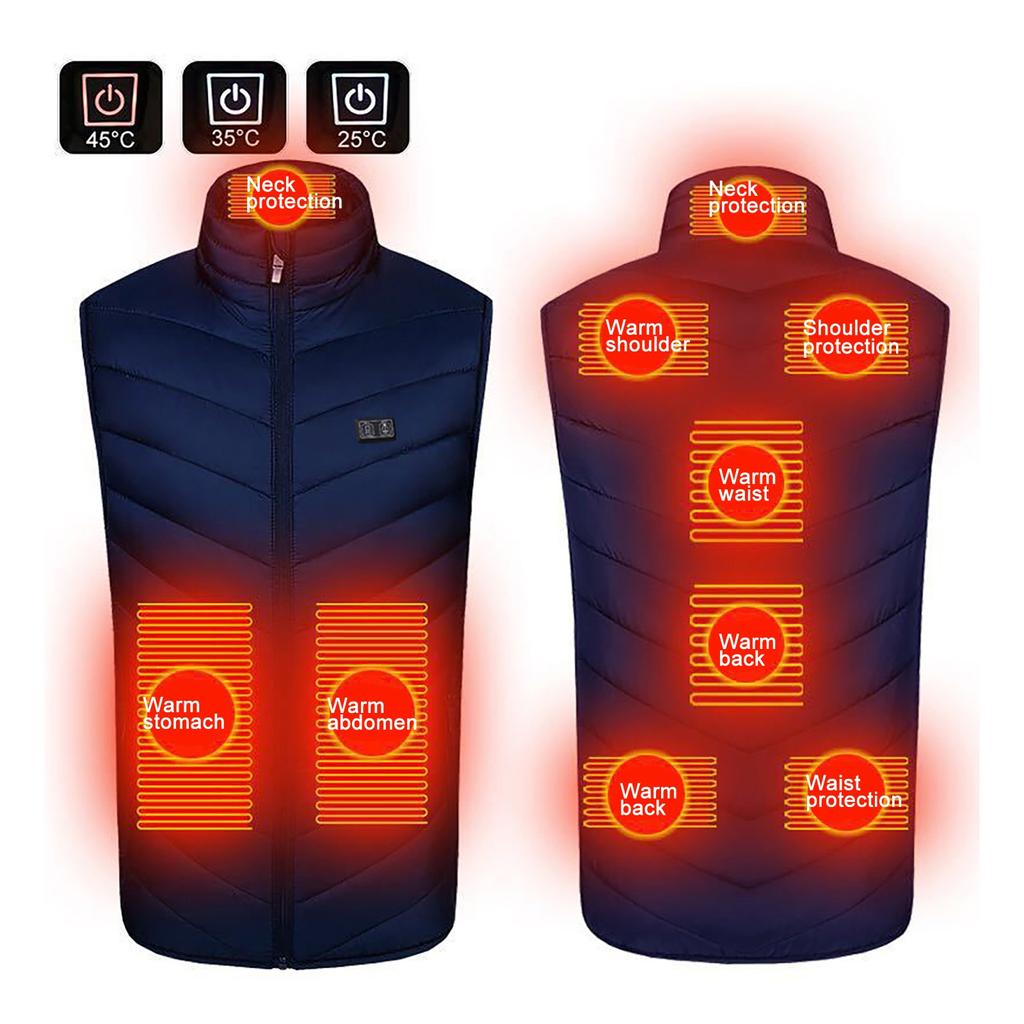 Newly Upgraded  Control 9 Heating Vest Constant Temperature Intelligent Electric Heating Vest