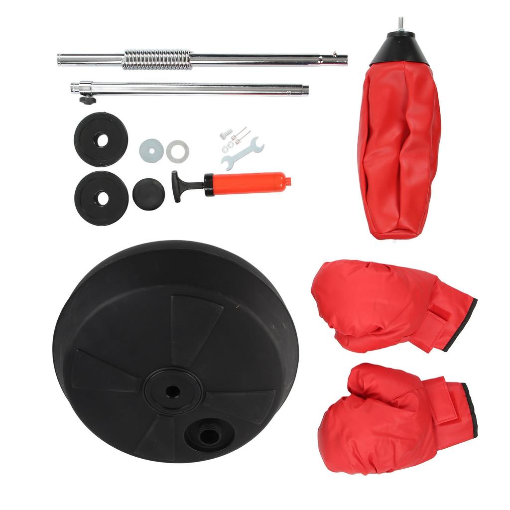 Punching Bag with Stand Gloves Boxing Punching Bag Adjustable Vertical Boxing Ball for Kids Adults
