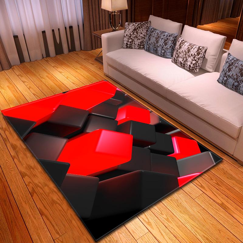 Creative 3D Lego Living Room Carpet Bedroom Dining Room Floor Mat Dimensions