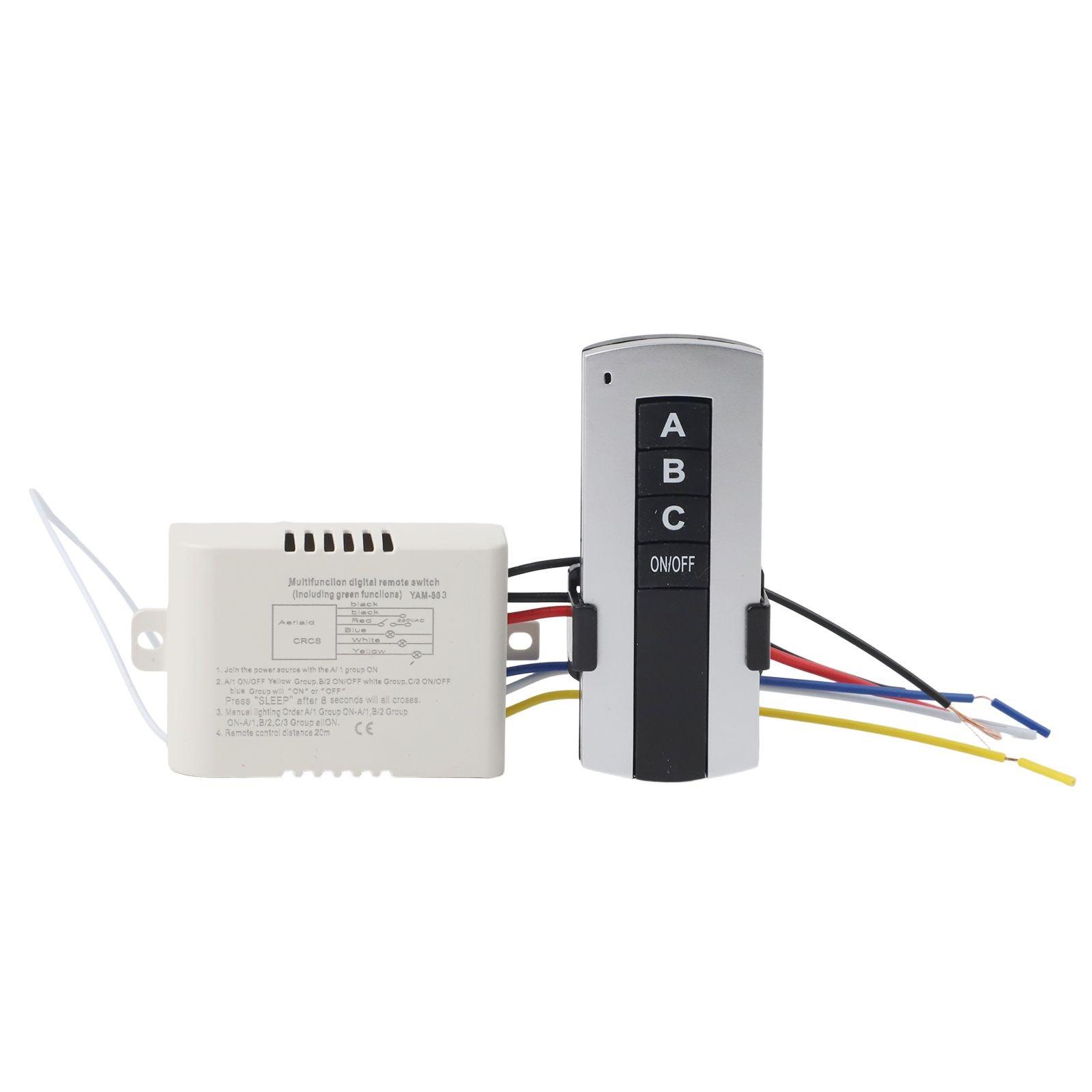 Простая установка Переключатель с дистанционным управлением Беспроводной переключатель для люстры