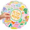50PCS Inspirational Quote Stickers Waterproof Vinyl Motivational Words Decals for Water Bottle Journaling