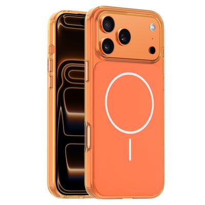 Für iPhone 17 14 15 16 Pro Max Air Plus Transparenz Kabelloses Laden Magnetische Handyhülle mit Schutzhülle aus gehärtetem Film