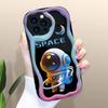 Kreslený vzor krémová textura pouzdro vlnitý okraj měkký silikonový kryt pouzdro na telefon pro iPhone Samsung Huawei Honor Xiaomi Redmi OPPO Realme Vivo Infinix
