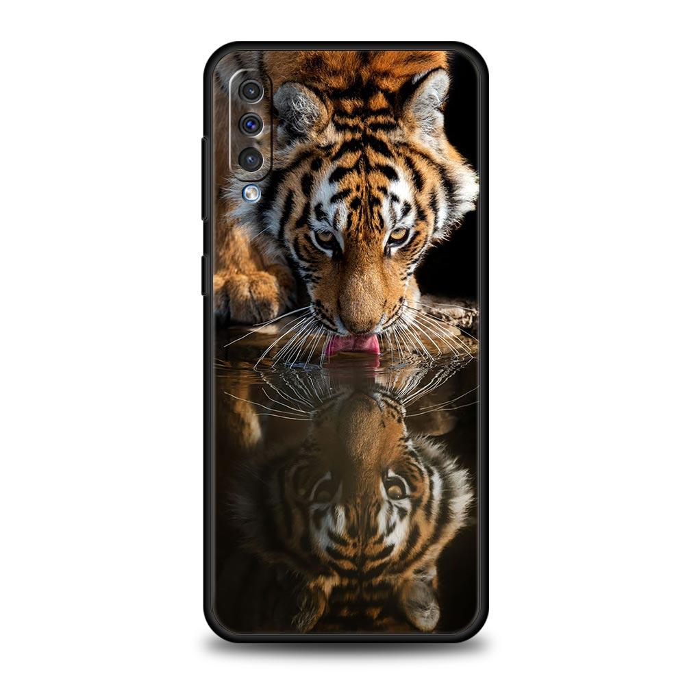 Animal Tiger Lion Case For Samsung Galaxy A12 A22 4G A32 5G A72 A52 A70 A50 A20e A30 A02s A10 A20s A10s A40 A04 Phone Cover Soft