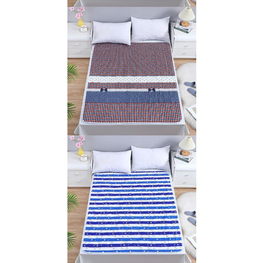 Waterproof Washable Incontinence Bed Pad, Large Size Anti-Side Leakage Care Mat for Adults Elderly Menstrual Student Dormitory