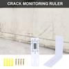 2/4Pcs Crack Monitor Plastic Easy to-Use Grids Concrete Crack Monitorings Record Standard Crack Monitors