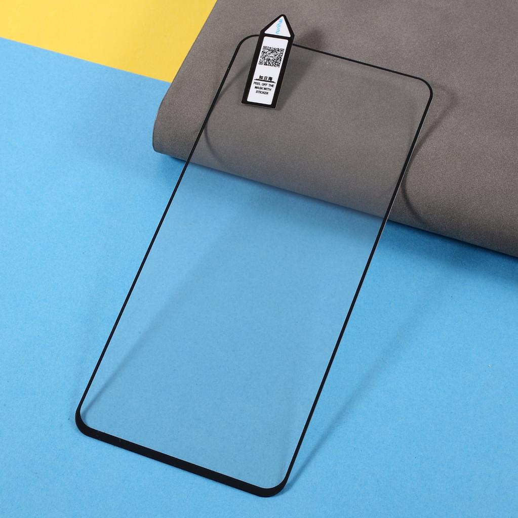 RURIHAI 0.26mm 2.5D Full Glue Secondary Hardening Tempered Glass Ultra Thin Solid Defense Screen Protector for Samsung Galaxy S21 FE