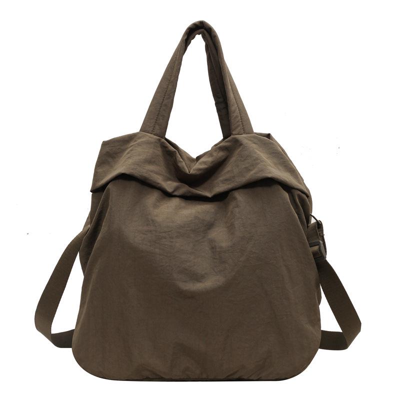 2026 Korean Style Large Canvas Handbag Tote - Casual Single Shoulder Bag for Students