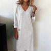 New Spring/Autumn Women's V-Neck Long Dress Slim Fit Bodycon Women's Jumpsuit