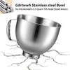 Stainless Steel Bowl for KitchenAid 4.5-5 Quart Tilt Head Stand Mixer, for KitchenAid Mixer Bowl, Dishwasher Safe
