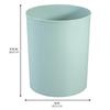 Round Bathroom Wastebasket BPA-Free Plastic Trash Can Recycling Bin Compact Indoor Use Modern Design Cleaning Storage