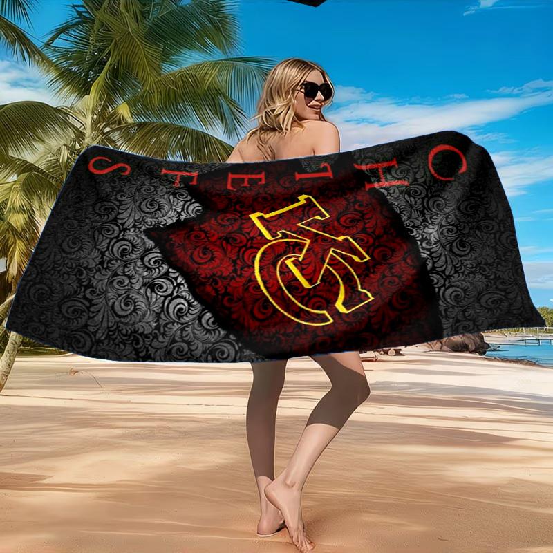 Kansas Chiefs Logo Beach Towel, Quick-drying, Easy to Care for, Suitable for Both Fitness and Beach Vacations,Sports Essential