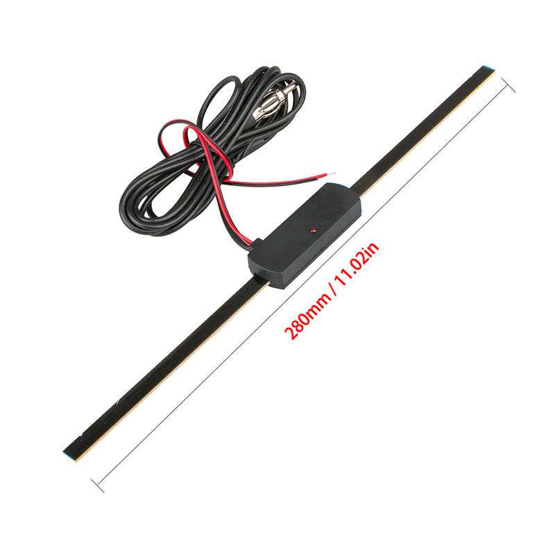 Car Electronic Radio Aerial Windshield AM FM Radio Antenna Signal Amplifier Booster 12V Universal Antena Booster 1pcs