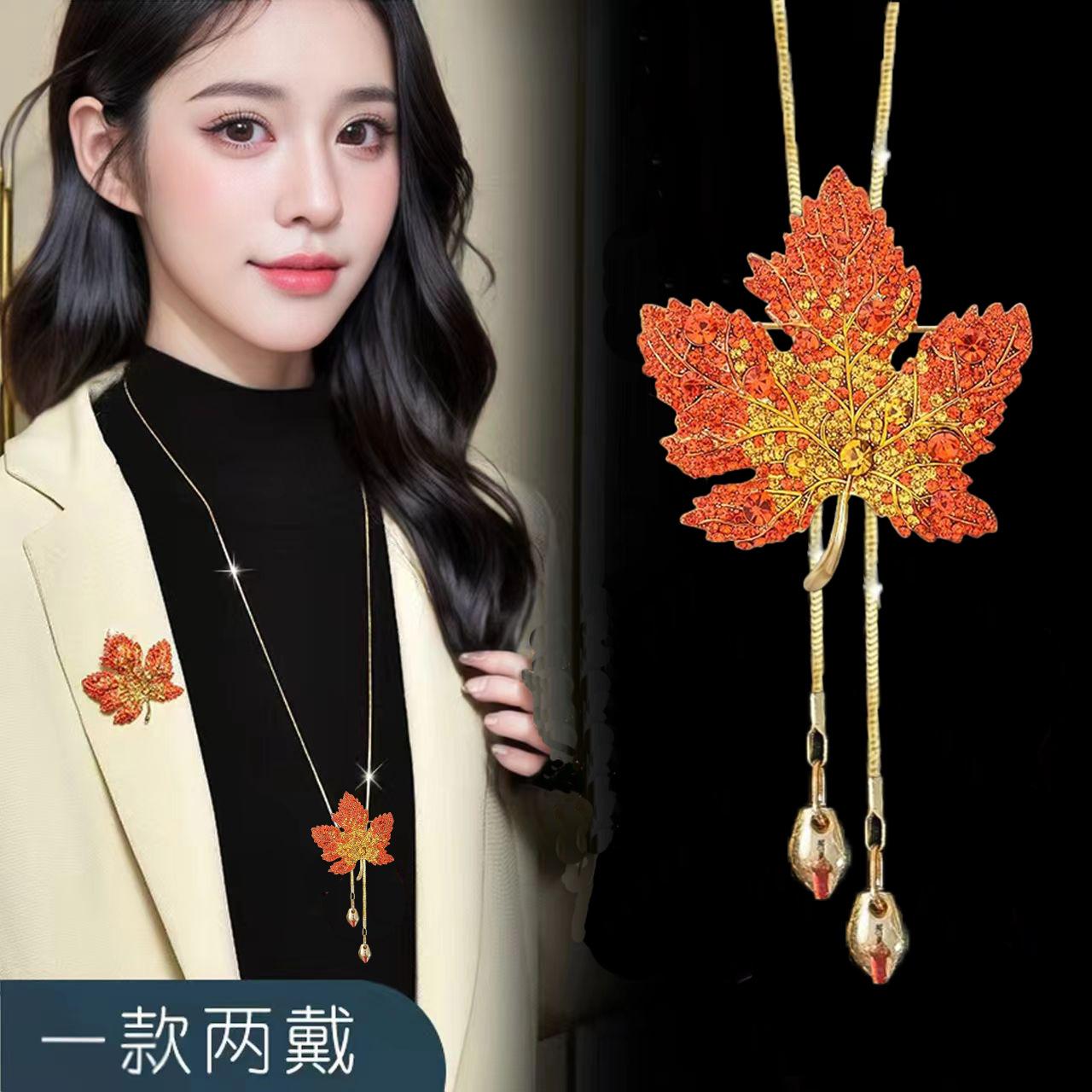 

Sweater chain autumn and winter long necklace women s versatile spring and summer clothes pendant accessories