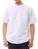 [T-shirt.st] Short-sleeved Plain T-shirt, Extra-thick Cotton, Super Heavyweight, with Pocket, 10.2oz, Men's, White, XL