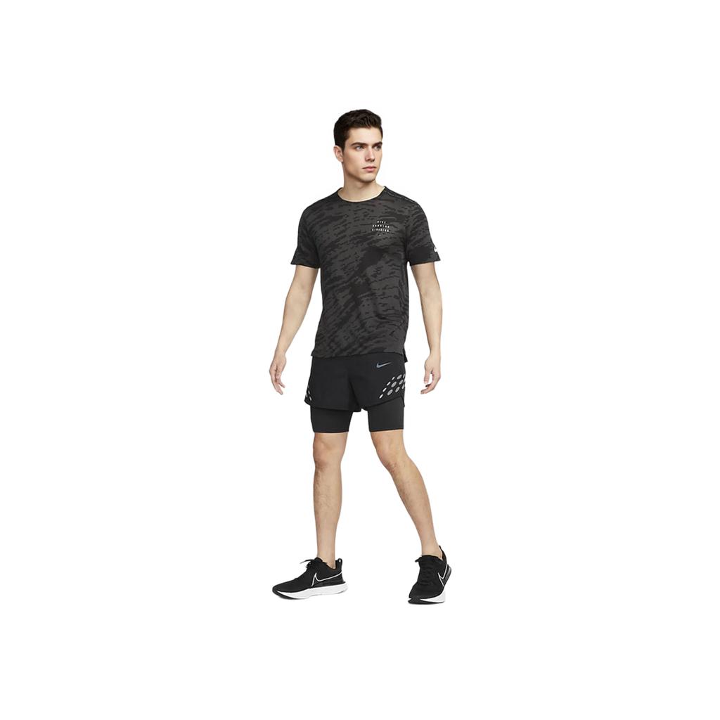 Nike Run Division Pinnacle Two-In-One Running Shorts Men Bottoms Black DM4764-010