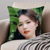 Fashion and elegant Chinese actress BBai Lu Cushion Cover Pillowcase Antidustmite Invisible Zipper Short Plush Sofa Cushion