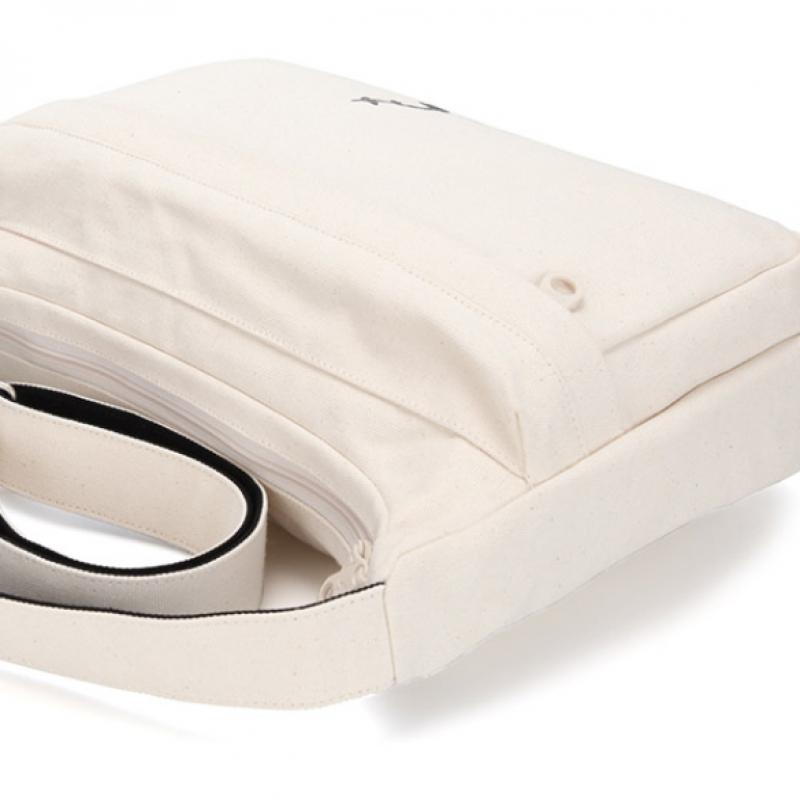 KANGOL Jude Canvas Pocket Crossbody Bag 3296 Ivory