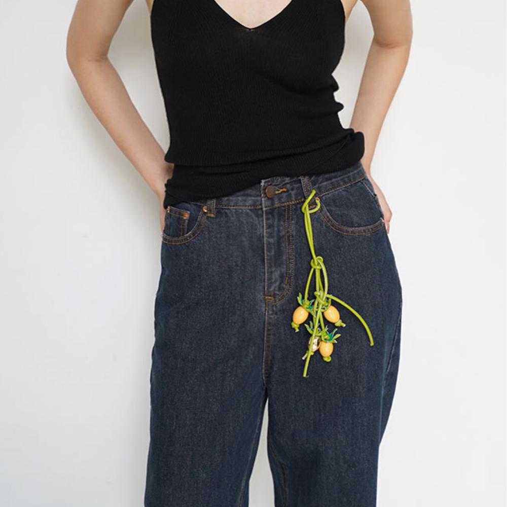 Taschenanhänger Exquisite Tomaten-Kordel Anhänger Damen All-Match Niedlicher Rucksackanhänger Luxuriöses Design Tasche Zubehör