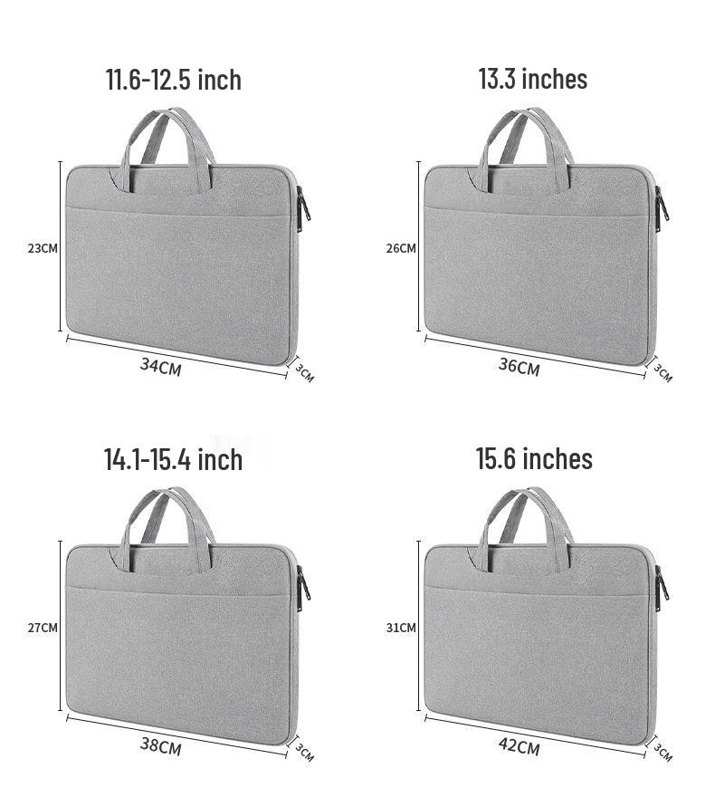 MacBook & Laptop Liner Bag for Apple, Huawei, Asus - Fits 13-15.6 inch, Ideal for Business Use