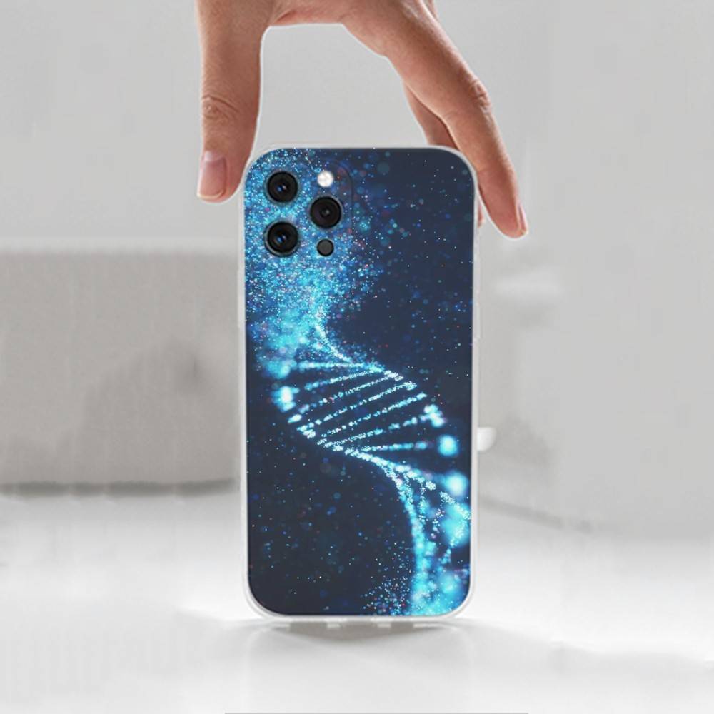 Wissenschaft Biologie DNA Für iPhone Max,14,SE,12,15,Pro,17,Plus,11,XS,Mini,16,X,13,XR,Transparente Weiche Hülle
