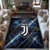 Juventus FC Printed Flannel Area Rug Non Slip Soft Polyester Floor Carpet Indoor Decor Mat for Bedroom Living Room Sofa
