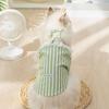 Spring and summer new cat lace-up thin suspender small puppy teddy vest ragdoll cat pet clothes