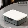 Large Capacity Dustproof Password Storage Box with Lid & Lock for Home & Bedroom