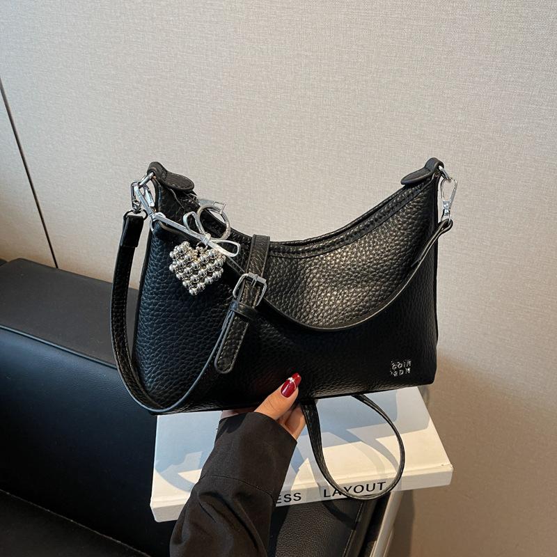 One shoulder messenger bag women's bag 2025 new summer tote bag large capacity dumpling bag