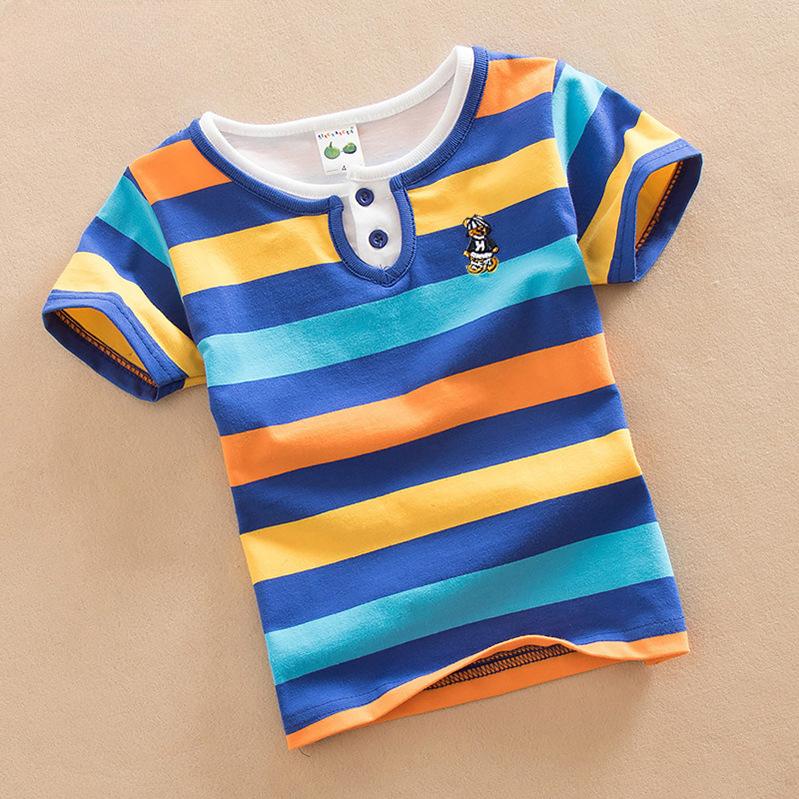 Детская одежда Летние футболки с короткими рукавами для мальчиков и девочек — фото 5