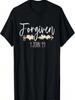 Christian Bible Verse Forgiven 1 John 1_9 Flower T-Shirt