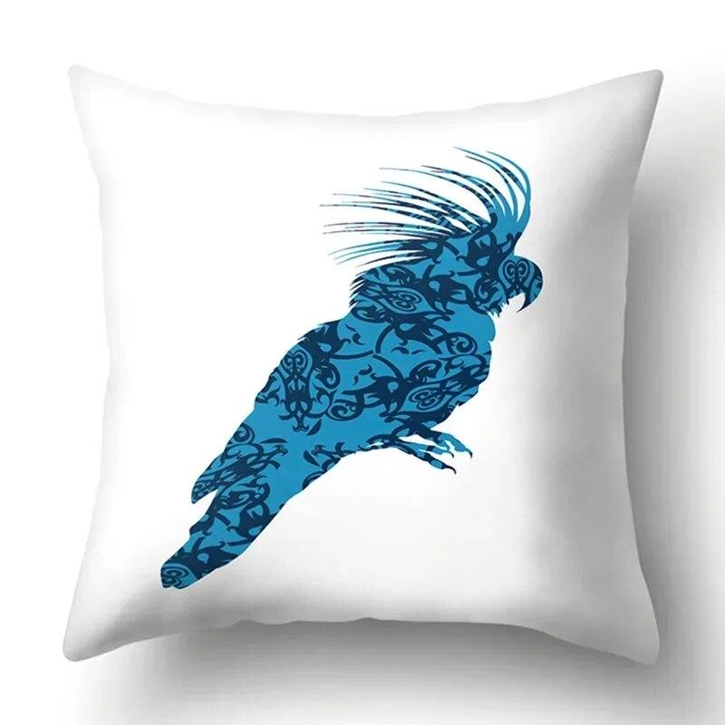 Simple Plaid Animal Pillowcase Puppy Cat Giraffe Pillowcase Children's Room Home Decoration Living Room Sofa Cushion Cover