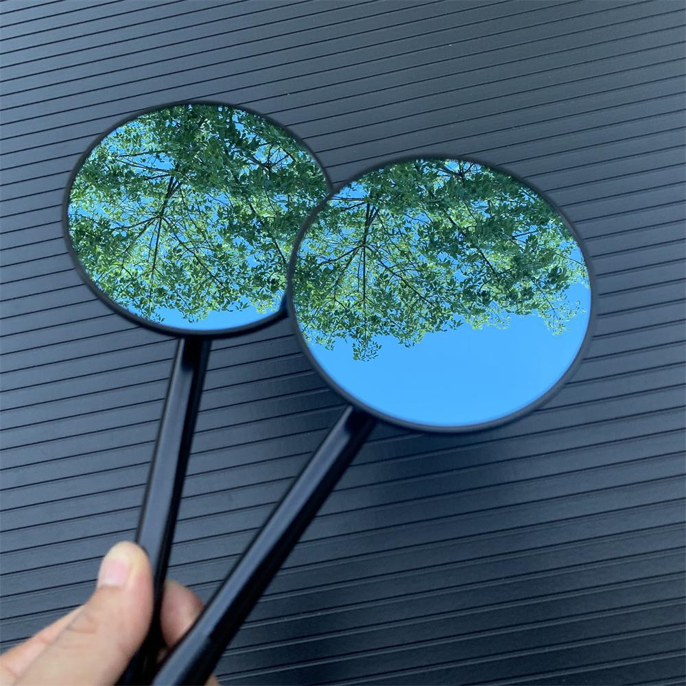 Black Cafe Racer Retro Motorcycle Modified Coffee Climb High Quality Rearview Mirror Small Round Mirror CB400 CB600 CB650 CB1300