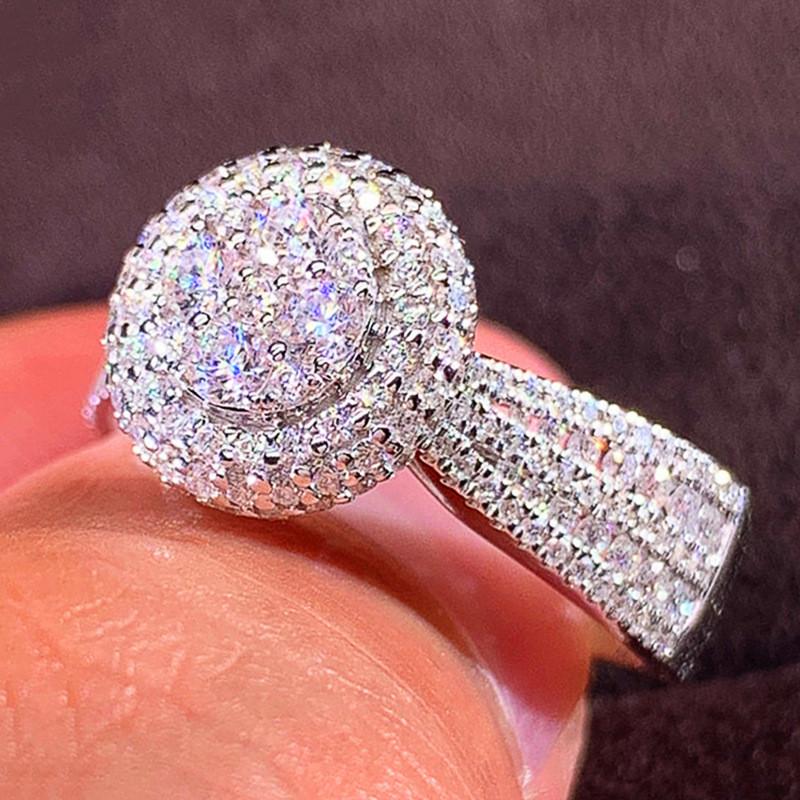 CopperWedding Accessories Women's Ring Full Paved Shiny CZ Stone Bow Shaped New Designed Lady Fashion Jewelry