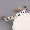 Silver Color Pupular Korea Style Star Bangle For Women  Simple Opening Hand Jewelry Party