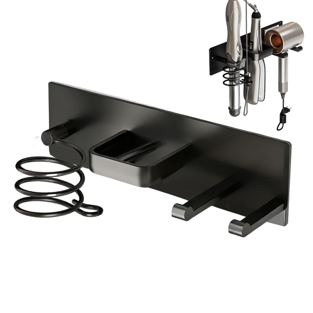 

Hair Dryer And Iron Holder Vertical Hair Tool Organizer Hanger Curling Iron Hanger For Bathroom Toilet Home College Dorm