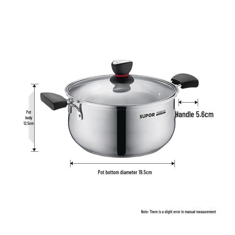 SUPOR Little Red Circle 24CM Stainless Steel Soup Pot